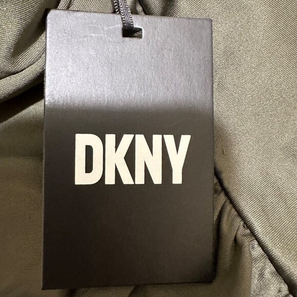 DKNY Womens Size S Moss Green Bandeau‎ Tankini Swimsuit Top NWT - Picture 4 of 7